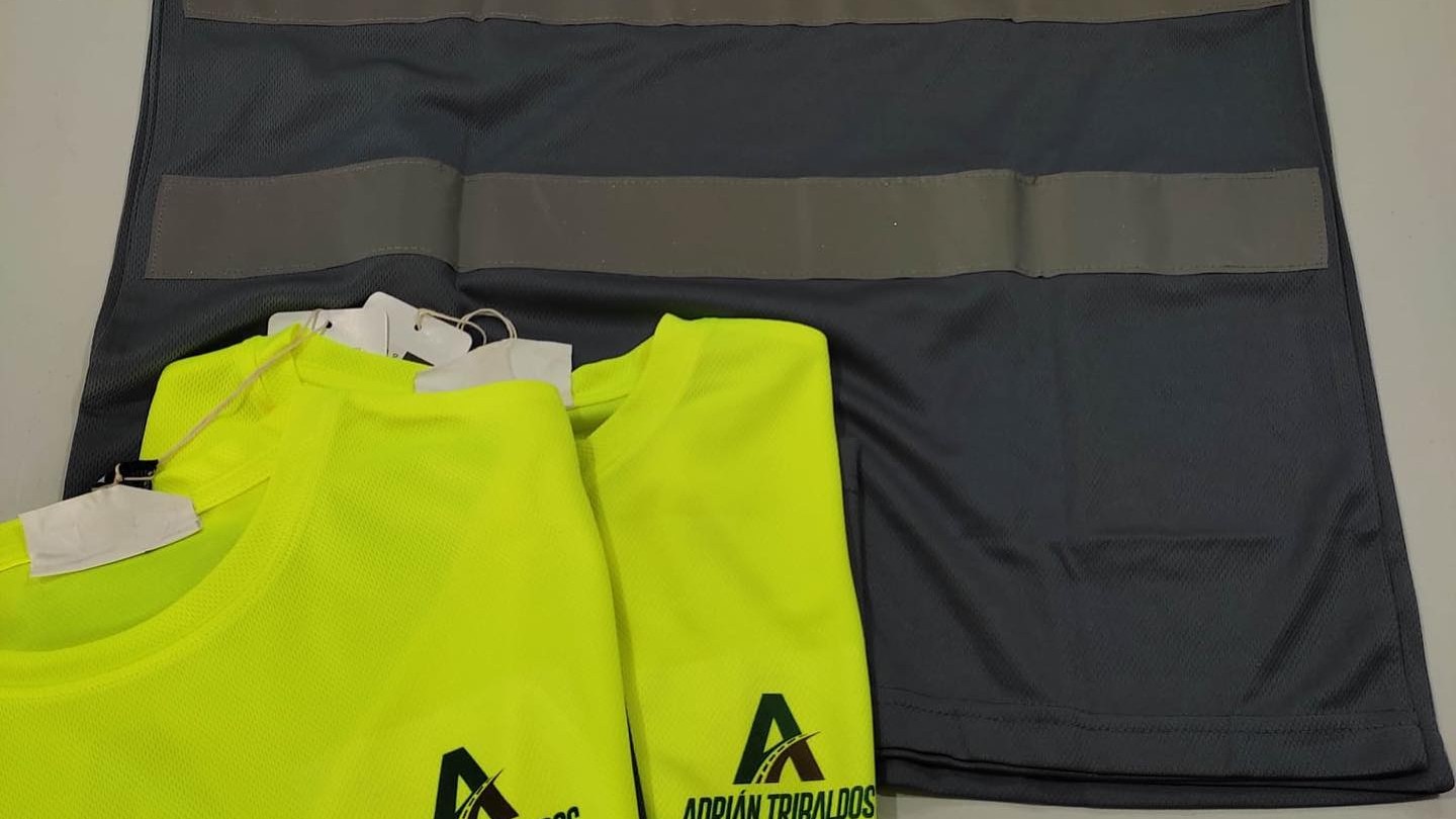 Ropa laboral reflectante de alta visibilidad con logotipo de empresa